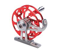 Milageto Carrete de Pesca en Hielo Ligero de 3 kg, Carrete de Arrastre para Mosca, Regalo para Pescadores, Accesorio de Pesca con Mosca para Agua, Rojo