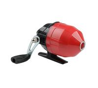 Milageto Carrete de Pesca Mini Giratorio con línea Cerrada, Herramienta de Pesca compacta, relación de transmisión de 2,6:1, para ríos, Agua y Dulce, Rojo