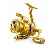 Milageto Carrete Pesca con Palanca Intercambiable Impermeable Carrete para Lanzar Freno Suave para Pescadores, 2500s