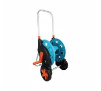Milageto Carro Portamanguera de Jardín Carrete Soporte Carro Organizador con Asa Alta para Conducción Cómoda Gran Capacidad y Almacenamiento Ordenado Adecuado