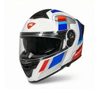 Milageto Casco de cicleta Casco Protector Casco Casco de con Visera Exterior Transparente y Visera Solar Cascarón Resistente y Ventilación Adecuado para Ciudad, Transparente, XL