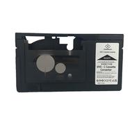 Milageto Cassette Adaptador para Reproducir O Grabar en Reproductores Estándar VHS Convertidor de Cinta PP Accesorio para Video Caja de Transferencia
