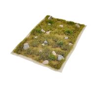 Milageto Césped Miniatura Conjunto de Césped Artificial en Miniatura Tufts de Resina Vegetación Simulada Textura Detallada Adecuado para Modelos Arquitectónico, Otoño Verde