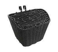 Milageto Cesta Delantera para Bicicleta con Tapa, Ligera, Desmontable, Fácil de Instalar, con Bolsa de Transporte para Bicicletas de Carretera, Negro