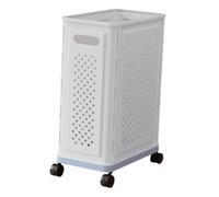 Milageto Cesta organizadora con Ruedas para esterillas de, Carrito Multiusos para Ahorrar Espacio y Almacenamiento para Gimnasio en casa, Fondo Azul