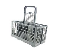 Milageto Cesta para Cubiertos en el lavavajillas. Almacena y Organiza tu cubertería. Diseño práctico y de con 7 Compartimentos y asa extraíble.