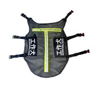 Milageto Chaleco para Perro de Servicio, Chaqueta, arnés para Cachorro, Malla de Entrenamiento, Parche reactivo con Etiqueta reemplazable, Chaleco para, Yellow M