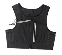 Milageto Chaleco Reflectante Running Ligero con Bolsa de Pecho Transpirable y Múltiples Bolsillos Material de Malla para Hombres y Mujeres Adecuado para, m