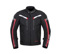 Milageto Chaqueta de Motociclista Traje de Carreras Impermeable a Prueba de Viento, Negro, XXL