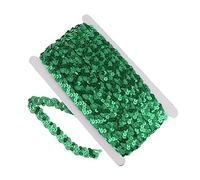 Milageto Cinta Brillante de Lentejuelas para Manualidades - Diseño Exclusivo, Verde, Individual