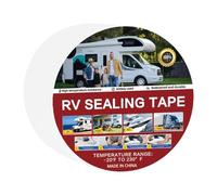 Milageto Cinta Selladora para Remolques Impermeable Reparadora Resistente Ventana Techo Adhesiva Función Duradera Adecuada para Caravanas Reparación de Barcos, 500cm X 10cm