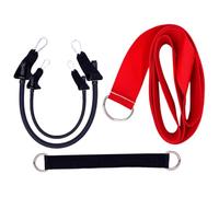 Milageto Cinturón de Entrenamiento de Golf de 2 Piezas, Herramienta de corrección para Interiores y Exteriores, portátil, Multifuncional, con Cable de, Rojo