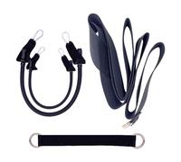 Milageto Cinturón de Entrenamiento de Golf de 2 Piezas, Herramienta de corrección para Interiores y Exteriores, portátil, Multifuncional, con Cable de, Negro