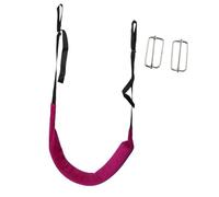 Milageto Cinturón retractor lumbar con correa elástica de tracción, suave y cómodo, dispositivo de estiramiento para personas discapacitadas, dispositivo de, con Hebilla Violeta