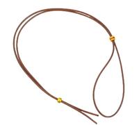 Milageto Collar Colgante Trenzado con Diseño Sobrio y Elegante Ajuste Personalizado para Diferentes Gustos y Técnicas Unidas a Estilos Modernos Adecuado para Uso Diario Culturales, Cera Marrón