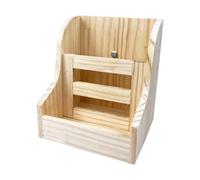 Milageto Comedero de de Madera, Estante para Alimentos de para Conejillos de Indias, Pesebre de alimentación de Alimentos, Soporte para alimentación, 2 in 1