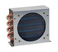 Milageto Condensador para refrigerador, congelador, radiador refrigerado por aire, de enfriamiento de tubo de cobre robusto, pequeño con carcasa para, 2x5x120