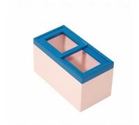 Milageto Congelador Horizontal Miniatura Madera Abedul Compacto Refrigerador Juguete Madera Realista Refrigerador a Escala 1:12,