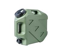 Milageto Contenedor de Agua con Grifo, portátil, de 15 l, de alimenticio, con Flujo Ajustable, para Acampar, al Libre, Viajes en Coche, Verde