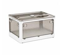 Milageto Contenedor de Almacenamiento Plegable con Tapa Caja Organizador Bote con Puertas Laterales con Pestillo y Apertura Visión Rápida del, color to 6, size to 6