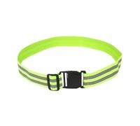 Milageto Correa Reflectante de Alta Visibilidad, Ajustable, Reflectante y Luminosa, Ideal para Caminar, Trotar de Noche y Deportes Infantiles, Verde