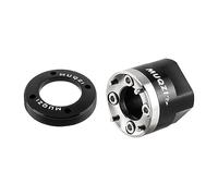 Milageto Crank Arm Cap Removedor Extractor Bielas Profesional Herramienta Aluminio Aleación Robusta Instalación Fácil Adecuada para Reparación Bicis Amantes Ci, Plata con Tapa