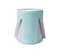 Milageto Cubeta de Pies Plegable Portátil con Mango Profundo Resistente Impermeable para Remojar Pies Multifuncional Adecuada para Pesca Negocios Montaña,