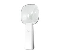 Milageto Cuchara de Perros Pet Scooper Scalet Kitten Multipurpose Tool de alimentación de múltiples, Blanco