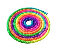 Milageto Cuerda de Gimnasia rítmica Profesional, Ligera y práctica, Accesorios de Gimnasia portátiles, Longitud de 3 m, Cuerda de Entrenamiento de Artes, Vistoso