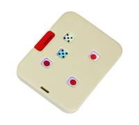Milageto Dado Mecánico Juguete Fidget Gadget Juego de Mesa Diseño Compacto Funcionamiento Aleatorio Adecuado para Juegos Familiares Reuniones Y Regalo, Blanco