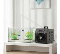 Milageto de Acuario de Agua para Pecera Unidad de Refrigeración con Refrigeración Continua y Rejilla Frontal para Flujo de Aire Apto para Acuarios de hasta 60, Máquina Individual