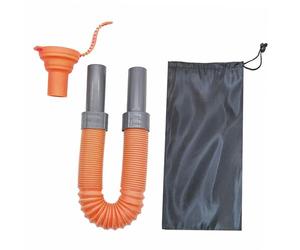 Milageto de Agua Extensible Multiusos, Tubo de Expansión, Portátil, Flexible, a Prueba de Fugas, Conector, de Llenado Universal, Bolsa de Tra, Naranja