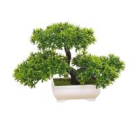 Milageto de bonsái Artificial, Pino japonés en Maceta, Mesa Central Realista, pequeñas Plantas Falsas para Chimenea, Estante, Granja, baño