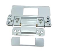 Milageto de puerta oculta, gruesa, silenciosa, de metal, con pivote ajustable, invisible, para puertas secretas de sala de estar, Blanco