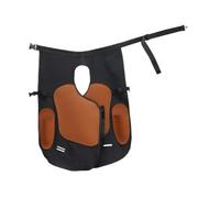 Milageto Delantal de herrador de Cuero sintético Resistente, con Bolsillos Laterales para Herramientas de Corte de Cascos, Unisex para Adultos.