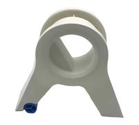 Milageto Dispensador de cinta de enmascarar, compacto y con cortador para bordes de cocina y marcos de puertas, Blanco