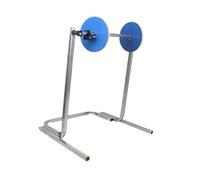 Milageto Dispensador de rollos de papel de embalaje de pie, soporte de espuma para equipos móviles comerciales, con estante de acero galvanizado, Se Adapta a Películas de 50 Cm de Ancho