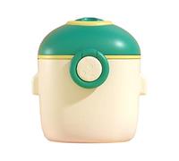 Milageto Dispensador portátil de fórmula de leche para, contenedor de alimentos con cuchara de 5G, estuche de transporte de alimentación, compartimento a, verde grande