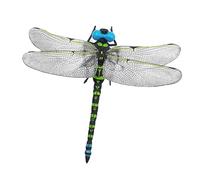 Milageto Dragonfly Ornamentación de Figuras Detalladas Modelos de Animales Decorativos Esculturas de PVC Resistentes con Cuerda para Colgar Apropiadas para, Verde