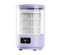Milageto Electrodoméstico Lavado Semiautomática Lavadora Compacta 4 Litros Portátil para Apartamentos, Baños, Morado