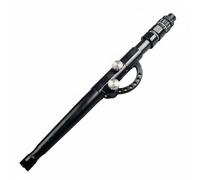 Milageto Empuñadura de Caña de Pescar Mango Extremo Soporte Adaptador Ajustable en Aluminio Liviano con Ranura Antigiro Plegable Adecuada para Pesca Desde Canoa y Jetty , Negro , 60cm