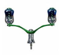 Milageto Empuñadura Doble de Carrete Ligero Empuñadura de Carrete Giratorio Estable para Aficionados Al Bricolaje, Verde, Daiwa De Rosca