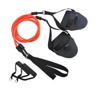 Milageto Entrenador de Brazos para Natación Banda Resistente de Entrenamiento Cuerda Elástica Simulador de Paleta Material TPE Adecuado para Niños Y Adultos Pr, Rojo, 30 Libras