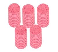 Milageto Esponjas faciales: desmaquillan suavemente, limpian y purifican. Prácticos artículos esenciales para el cuidado de piel en viajes. Discos, Rosa 50 Piezas