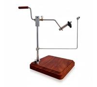 Milageto Estación de Atado de Moscas Banco de Atado Vise Herramienta Rotary Pinza Ajustable Base Pesada Madera de Rosa con 360 Grados Adecuada para, Mejorado