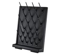 Milageto Estante de secado de laboratorio con 27 clavijas desmontables, estante de drenaje de tubos de ensayo multifuncional ligero de 4,7x15,7x21,6 pulgadas, Negro