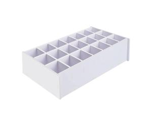 Milageto Estante Organizador para Pinturas de Diseño Sencillo Y Apilable para Almacenar Pinturas Acrílicas Óleos Pinceles Y Accesorios DIY en PVC Res, 21 Ranuras