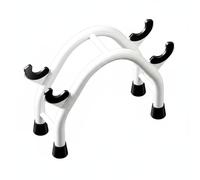 Milageto Estante para Mancuernas Soporte de Pesas Organizador de Barra Bastidor de Almacenamiento con Marco Resistente de Acero al Carbono y Pies con Goma, color to 1