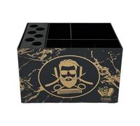 Milageto Estantería para Utensilios de Estilismo, Negro Y Oro