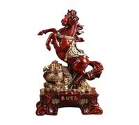 Milageto Estatua de Caballos Figura de Caballos de pie por éxito y Dinero Luce Decoración para el hogar Colección Escultura de Caballos de Escritorio Adorno
